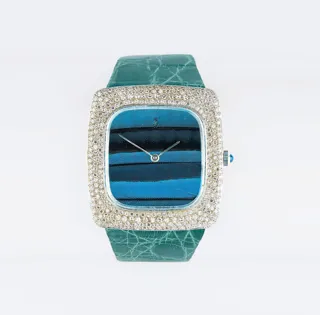 Corum Buckingham White gold and Diamond Blue