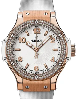 Hublot Big Bang 38 mm 361.PE.2010.RW.1104 Yellow gold Weiß