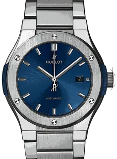 Hublot Classic Fusion 548.NX.7170.NX Titanium Blau