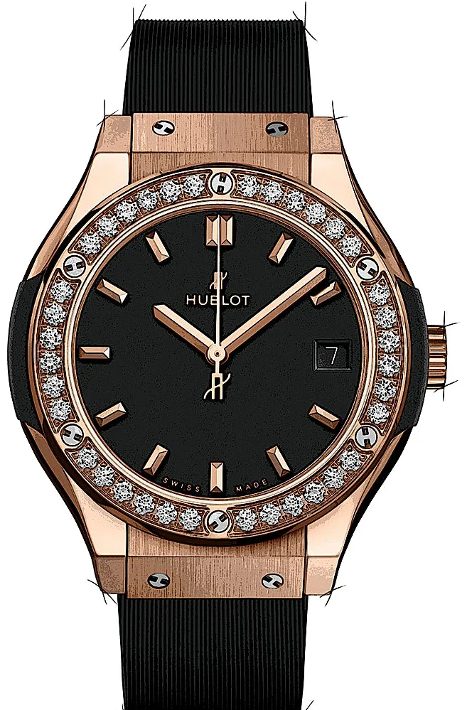 Hublot Classic Fusion Quartz 581.OX.1181.RX.1104 33mm Yellow gold Black