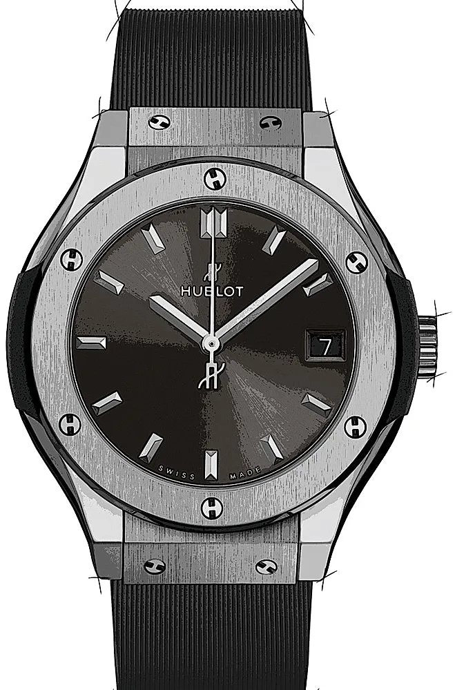 Hublot Classic Fusion 581.NX.7071.RX 33mm Titanium Gray