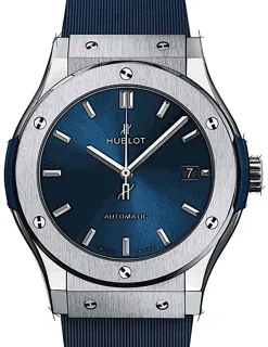 Hublot Classic Fusion 511.NX.7170.RX Titanium Blau