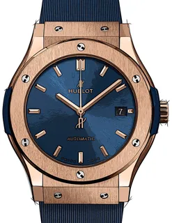 Hublot Classic 511.OX.7180.RX Yellow gold Blue