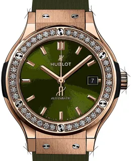 Hublot Classic 565.OX.8980.RX.1204 Yellow gold Grün