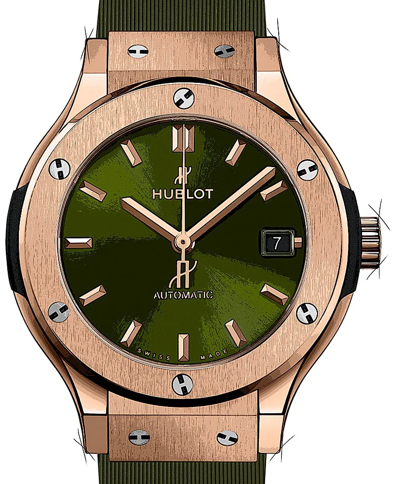 Hublot Classic Fusion 565.OX.8980.RX 38mm Yellow gold Green