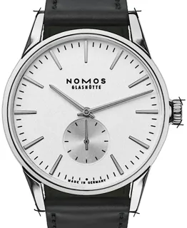 NOMOS Zürich 801 Edelstahl Weiß