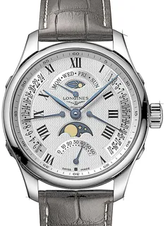 Longines Master Retrograde L2.739.4.71.3 Stainless steel Silber