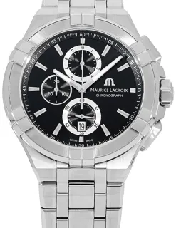 Maurice Lacroix Aikon Chronograph AI1018-SS002-330-1 Stainless steel Schwarz