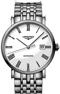 Longines Elegant L4.910.4.11.6 Stainless steel Weiß