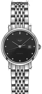 Longines Elegant L4.310.4.57.6 Stainless steel Schwarz