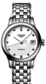 Longines Flagship L4.274.4.27.6 Stainless steel White