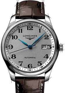 Longines Master Gents XL L2.893.4.78.3 Stainless steel Silber