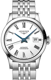 Longines Record L2.321.4.11.6 Stainless steel Weiß