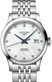 Longines Record L2.321.4.87.6 Stainless steel Perlmutt