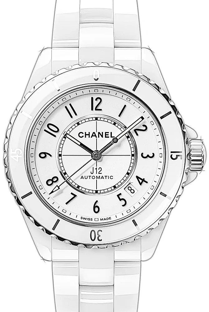 Chanel J12 H5700 38mm White ceramic Weiß