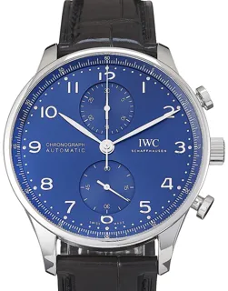 IWC Portuguese Chronograph IW371606 Stainless steel Blue