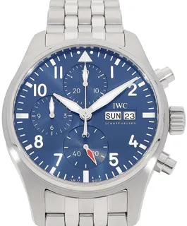 IWC Pilots IW388102 Stainless steel Blau