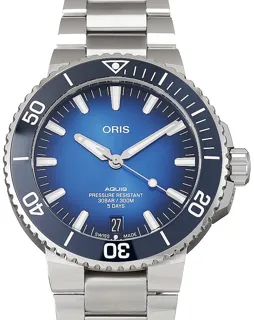 Oris Aquis Date 01 400 7763 4135-07 8 24 09PEB Stainless steel Blue