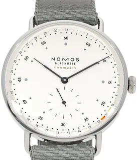 NOMOS Metro Neomatik 1165 Edelstahl Weiß