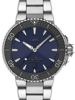 Oris Date 01 733 7766 4135-07 8 22 05PEB Stainless steel Blau