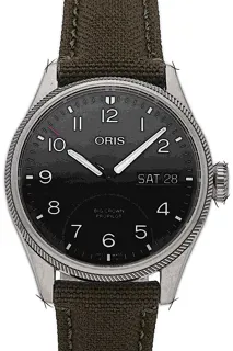 Oris Big Crown 01 752 7760 4164-07 3 22 02LC Stainless steel Schwarz