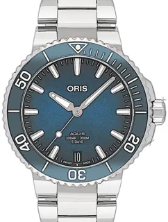 Oris Aquis Date 01 400 7769 4135-07 8 22 09PEB Stainless steel Blue