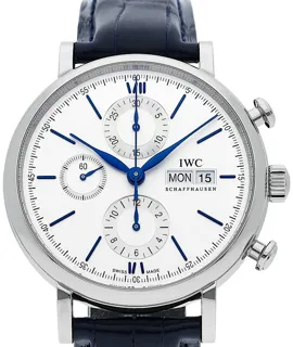 IWC Portofino Chronograph IW391037 Stainless steel Silver