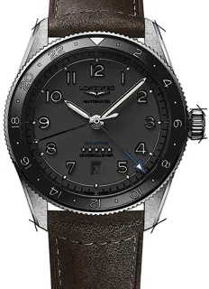 Longines Spirit L38124532 Stainless steel Black