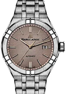 Maurice Lacroix Aikon Automatic AI6008-SS002-730-1 Stainless steel Pink and Salmon