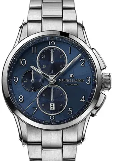 Maurice Lacroix Pontos Chronographe PT6388-SS002-420-1 Stainless steel Blue