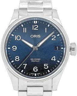 Oris Big Crown 01 751 7761 4065-07 8 20 08P Stainless steel Blau