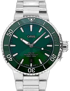 Oris Aquis Date 01 733 7766 4157-07 8 22 05PEB Stainless steel Green