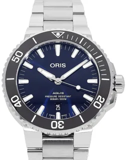 Oris Aquis 01 733 7730 4135-07 8 24 05PEB Stainless steel Blau