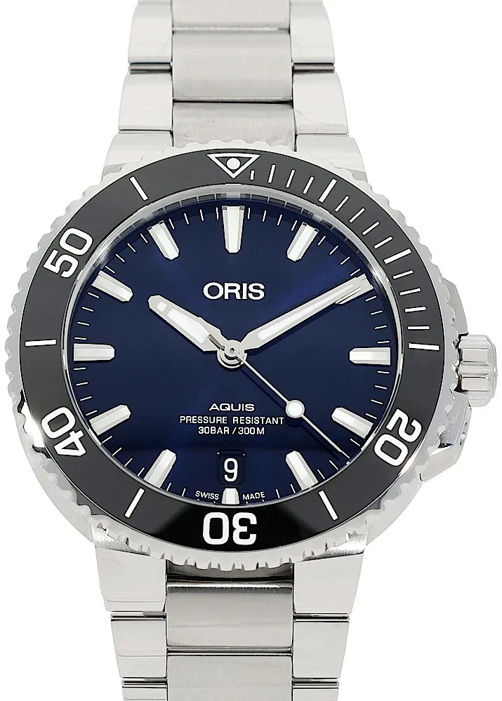 Oris Aquis 01 733 7732 4135-07 8 21 05PEB 39.5mm Edelstahl Blue