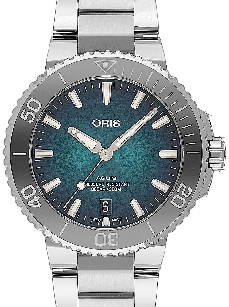 Oris Aquis 01 733 7732 4155-07 8 21 05PEB 39.5mm Edelstahl Blue