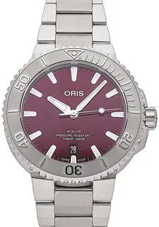 Oris Aquis Date 01 733 7766 4158-07 8 22 05PEB Stainless steel Red