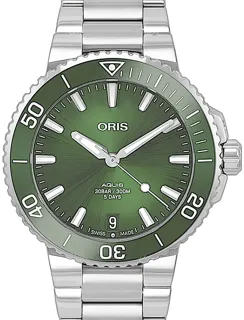 Oris Aquis Date 01 400 7769 4157-07 8 22 09PEB Stainless steel Green