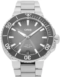 Oris Aquis Date 01 400 7769 4154-07 8 22 09PEB Stainless steel Gray