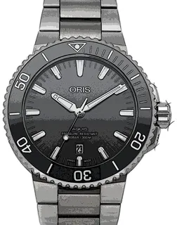 Oris Aquis 01 733 7730 7153-07 8 24 15PEB Titanium Grau