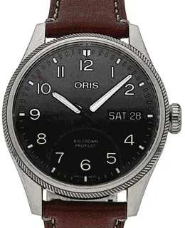 Oris Big Crown 01 752 7760 4164-07 5 22 07LC Stainless steel Schwarz