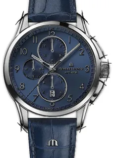 Maurice Lacroix Pontos Chronographe PT6388-SS001-420-4 Stainless steel Blue