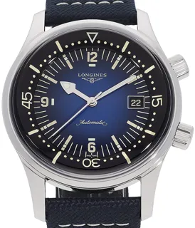 Longines Heritage L37744902 42mm Stainless steel Blue