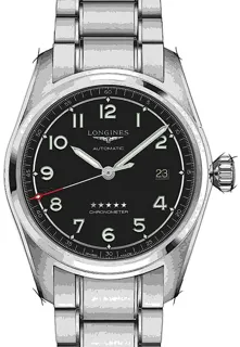 Longines Spirit L3.810.4.53.9 40mm Stainless steel Schwarz