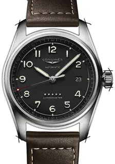 Longines Spirit L38104530 Stainless steel Black