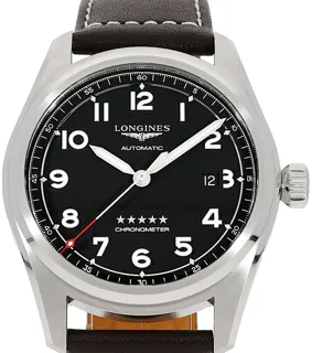 Longines Spirit L3.811.4.53.0 Stainless steel Schwarz