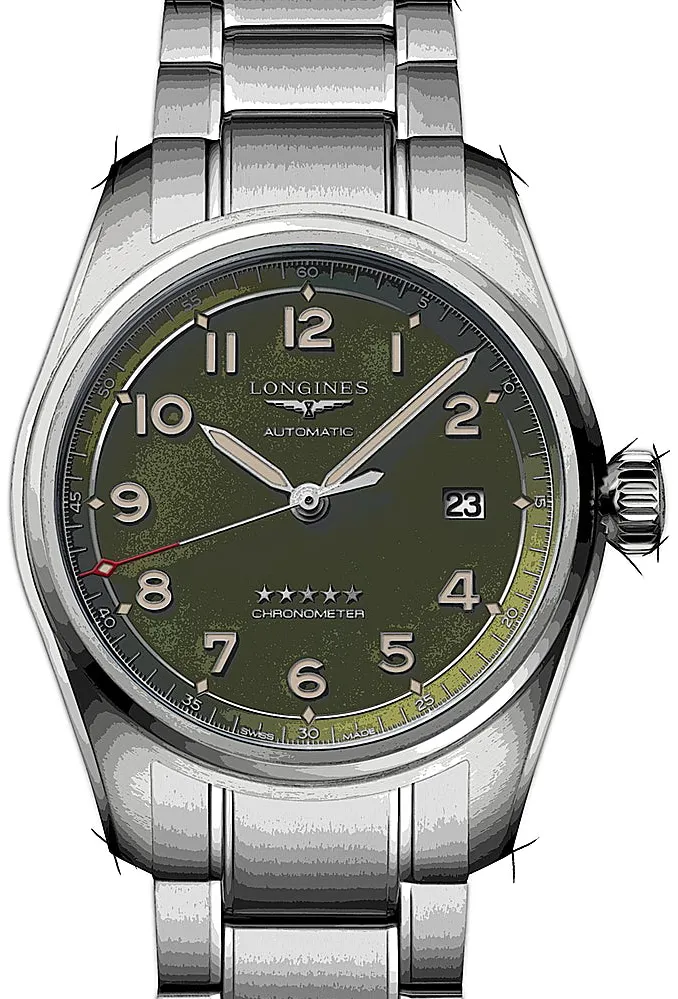 Longines Spirit L3.810.4.03.6 40mm Edelstahl Green