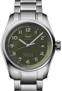 Longines Spirit L3.810.4.03.6 Stainless steel Grün