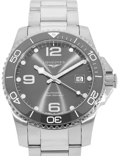 Longines HydroConquest L3.781.4.76.6 Stainless steel Grau