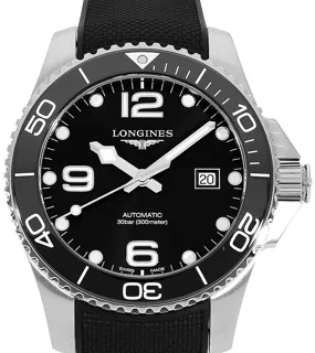 Longines HydroConquest L3.782.4.56.9 Stainless steel Schwarz