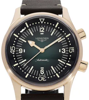 Longines Heritage L37741502 42mm Bronze Green